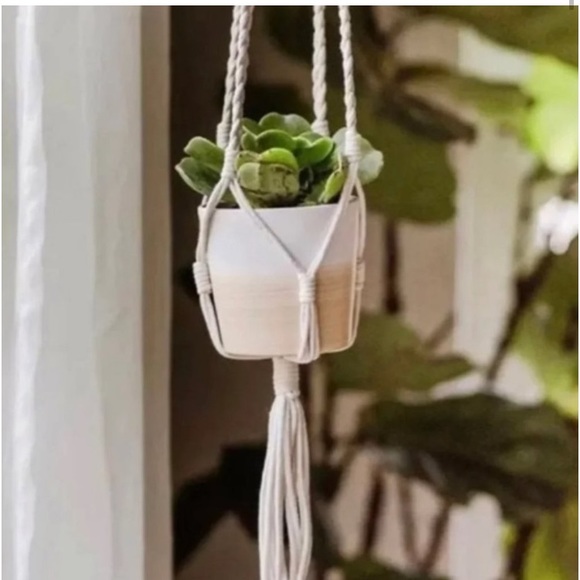 ALTRU Macrame Plant Hanger Rope Bohemian Decor - Picture 3 of 7